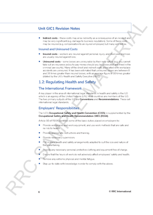 NEBOSH International General Certificate (2025 Syllabus) Revision Guide Revision Aids and Material Unit GIC Revision Guide Page 03