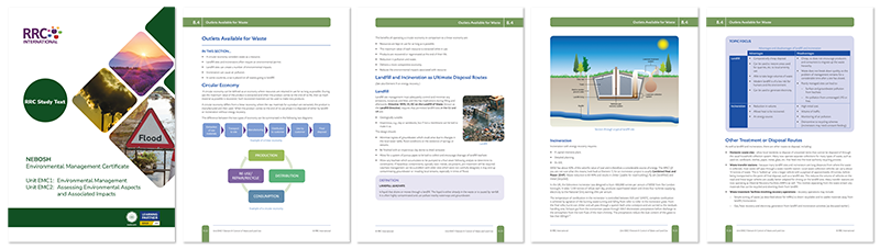 RRC's NEBOSH Environmental Certificate Textbooks