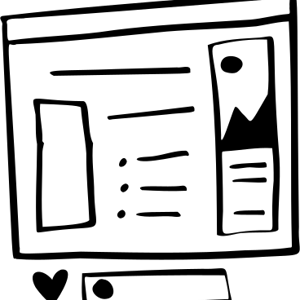 Journal Website Window With An Article