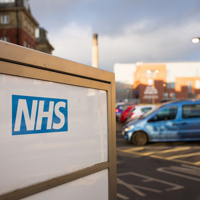 NHS Sign outside hospital