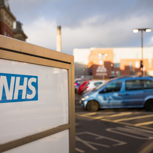 NHS Sign outside hospital