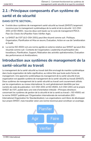NEBOSH International General Certificate in Occupational Safety and Health French Textbook Textbook GIC1 French Page 1